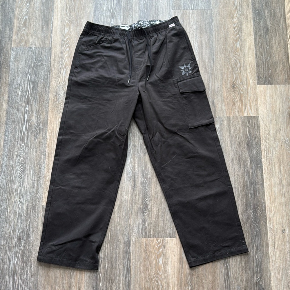 Black Volcom Pants - Size L - Baggy fit